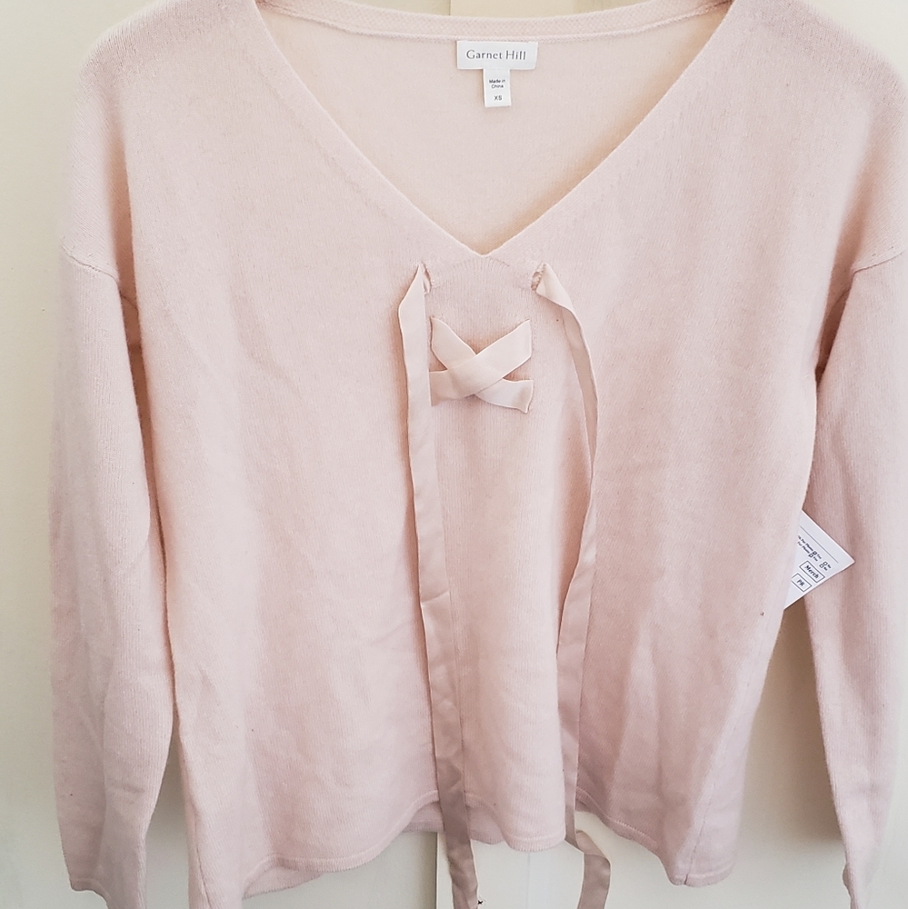 NWOT Garnet Hill Cashmere Sweater